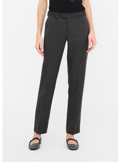 Pantaloni a sigaretta gessati LIU JO | CF5235T054A/C3782